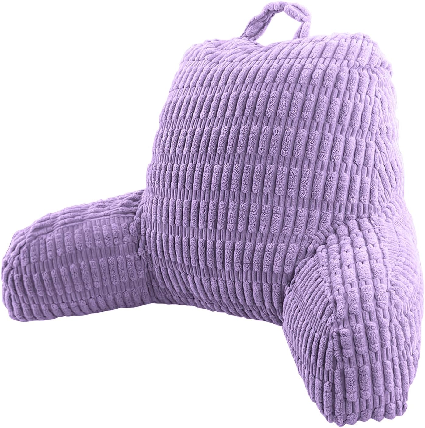 Reading Pillows for Sitting in Bed Adult, Back Rest Pillow for Sitting Up in Bed and Couch, Back Support Chair Pillow Support for Adult Backrest Pillows for Reading (Dark Grey)